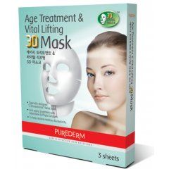 Purederm Omlazující liftingová 3D maska, 3ks/balení